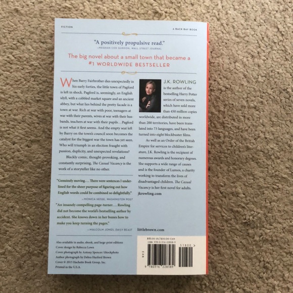 J.K Rowling The Casual Vacancy - Picture 3 of 3